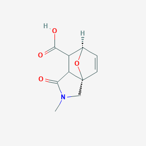 rac-(1S,7R)-3-Methyl-4-oxo-10-oxa-3-azatricyclo[5.2.1.0~1,5~]dec-8-ene-6-carboxylic acid