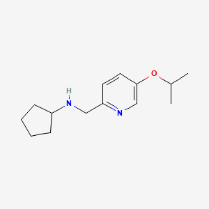 N-((5-Isopropoxypyridin-2-yl)methyl)cyclopentanamine