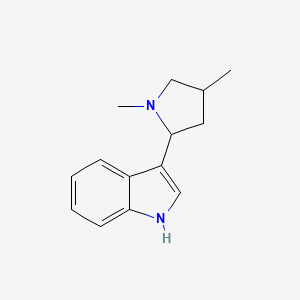 3-(1,4-dimethylpyrrolidin-2-yl)-1H-indole