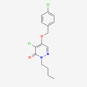 2-butyl-4-chloro-5-((4-chlorobenzyl)oxy)pyridazin-3(2H)-one