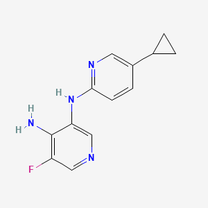 N3-(5-Cyclopropylpyridin-2-yl)-5-fluoropyridine-3,4-diamine