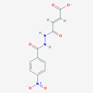 molecular formula C11H8N3O6- B1310102 (E)-4-[2-(4-nitrobenzoyl)hydrazinyl]-4-oxobut-2-enoate CAS No. 304481-86-5