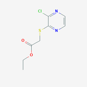 Ethyl 2-((3-chloropyrazin-2-yl)thio)acetate