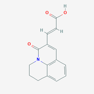 molecular formula C15H13NO3 B1310109 (2e)-3-(5-氧代-2,3-二氢-1h,5h-吡啶并[3,2,1-ij]喹啉-6-基)丙烯酸 CAS No. 386715-44-2