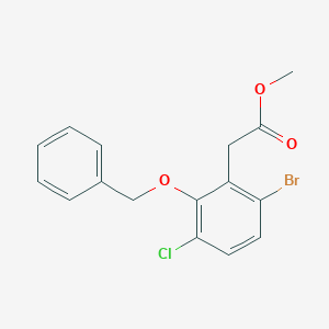 Methyl 2-(2-(benzyloxy)-6-bromo-3-chlorophenyl)acetate