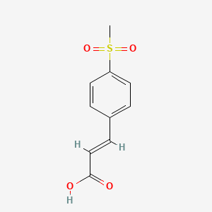 molecular formula C10H10O4S B1310115 (2E)-3-[4-(Methylsulfonyl)phenyl]propenoic acid CAS No. 5345-30-2