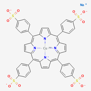 copper;sodium;4-[10,15,20-tris(4-sulfonatophenyl)porphyrin-22,24-diid-5-yl]benzenesulfonate