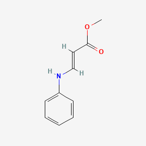 molecular formula C10H11NO2 B1310122 (E)-甲基 3-(苯基氨基)丙烯酸酯 CAS No. 4916-28-3