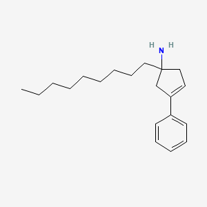 1-Nonyl-3-phenylcyclopent-3-enamine