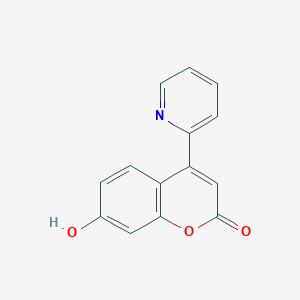 molecular formula C14H9NO3 B1310127 7-Hydroxy-4-(pyridin-2-yl)coumarin CAS No. 386704-10-5