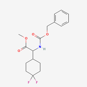 Methyl 2-(((benzyloxy)carbonyl)amino)-2-(4,4-difluorocyclohexyl)acetate