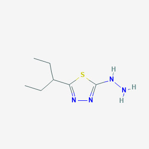 2-Hydrazinyl-5-(pentan-3-yl)-1,3,4-thiadiazole