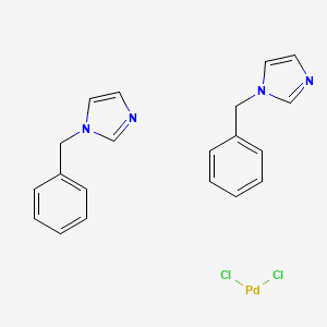 Palladium,dichlorobis[1-(phenylmethyl)-1H-imidazole]-