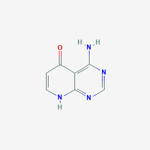 molecular formula C7H6N4O B1310132 4-aminopyrido[2,3-d]pyrimidin-5(8H)-one CAS No. 306960-30-5