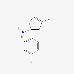 1-(4-Bromophenyl)-3-methylcyclopent-3-enamine