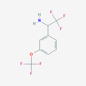 2,2,2-Trifluoro-1-(3-(trifluoromethoxy)phenyl)ethanamine