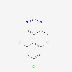 2,4-Dimethyl-5-(2,4,6-trichlorophenyl)pyrimidine