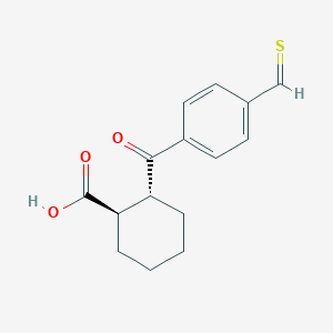 trans-2-(4-Thiomethylbenzoyl)cyclohexane-1-carboxylicacid