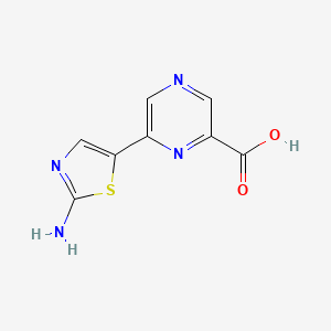 6-(2-Aminothiazol-5-yl)pyrazine-2-carboxylic acid