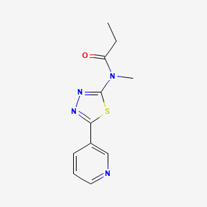 N-Methyl-N-(5-(pyridin-3-yl)-1,3,4-thiadiazol-2-yl)propionamide