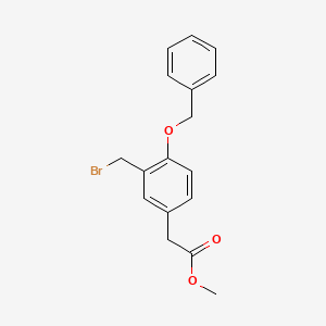 Methyl 2-(4-(benzyloxy)-3-(bromomethyl)phenyl)acetate