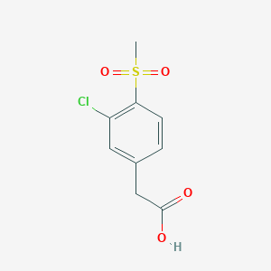 2-(3-Chloro-4-(methylsulfonyl)phenyl)acetic acid