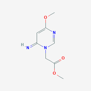 1(6h)-Pyrimidineacetic acid,6-imino-4-methoxy-,methyl ester