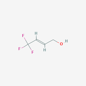 molecular formula C4H5F3O B1310191 4,4,4-Trifluorobut-2-en-1-ol CAS No. 674-53-3