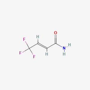 molecular formula C4H4F3NO B1310196 4,4,4-三氟巴豆酰胺 CAS No. 590-76-1