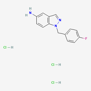 1-(4-Fluorobenzyl)-1H-indazol-5-amine trihydrochloride