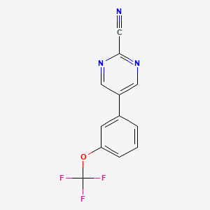 5-(3-(Trifluoromethoxy)phenyl)pyrimidine-2-carbonitrile