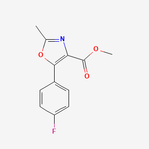 Methyl 5-(4-fluorophenyl)-2-methyloxazole-4-carboxylate