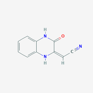 2-(3-Oxo-3,4-dihydroquinoxalin-2(1H)-ylidene)acetonitrile