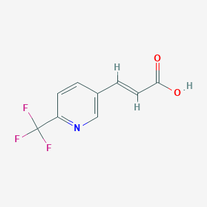 molecular formula C9H6F3NO2 B1310214 (2E)-3-[6-(Trifluoromethyl)pyridin-3-yl]propenoic acid CAS No. 773131-93-4