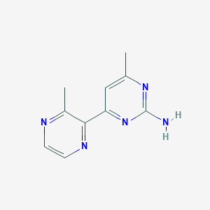 4-Methyl-6-(3-methylpyrazin-2-yl)pyrimidin-2-amine