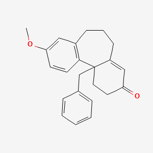 11B-Benzyl-9-methoxy-5,6,7,11B-tetrahydro-1H-dibenzo[A,C][7]annulen-3(2H)-one