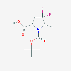 1-(tert-Butoxycarbonyl)-4,4-difluoro-5-methylpyrrolidine-2-carboxylic acid