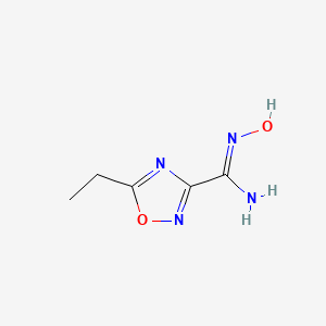 5-ethyl-N-hydroxy-1,2,4-oxadiazole-3-carboximidamide