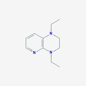 molecular formula C11H17N3 B13102282 1,4-Diethyl-1,2,3,4-tetrahydropyrido[2,3-B]pyrazine CAS No. 72128-57-5