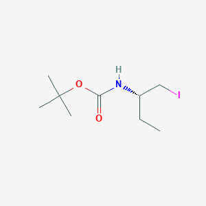 molecular formula C9H18INO2 B13102301 (S)-tert-Butyl (1-iodobutan-2-yl)carbamate CAS No. 161529-23-3