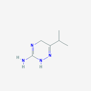 molecular formula C6H12N4 B13102346 6-Isopropyl-2,5-dihydro-1,2,4-triazin-3-amine 