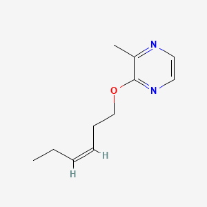 molecular formula C11H16N2O B13102450 (Z)-2-(3-Hexenyloxy)-3-methylpyrazine CAS No. 94159-29-2