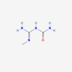 molecular formula C3H8N4O B13102467 (Imino(methylamino)methyl)urea CAS No. 44648-02-4