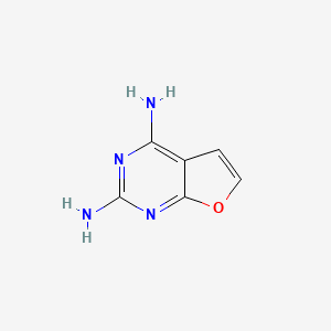 molecular formula C6H6N4O B13102474 Furo[2,3-D]pyrimidine-2,4-diamine CAS No. 206136-76-7