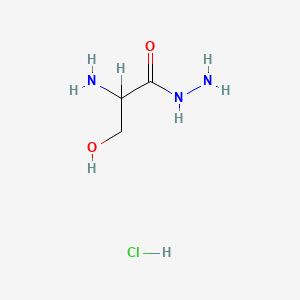 molecular formula C3H10ClN3O2 B1310253 2-Amino-3-hydroxypropanehydrazide hydrochloride CAS No. 25317-90-2