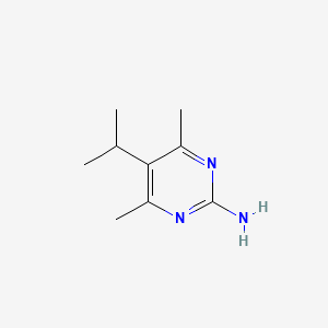 molecular formula C9H15N3 B13102579 5-Isopropyl-4,6-dimethylpyrimidin-2-amine 