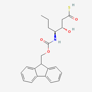 molecular formula C22H25NO4S B13102637 Fmoc-(3S,4S)-4-amino-3-hydroxy-6-methylthio-hexanoicacid 