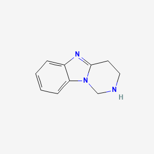 molecular formula C10H11N3 B13102638 1,2,3,4-Tetrahydrobenzo[4,5]imidazo[1,2-c]pyrimidine 