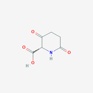 molecular formula C6H7NO4 B13102703 (S)-3,6-Dioxopiperidine-2-carboxylicacid 