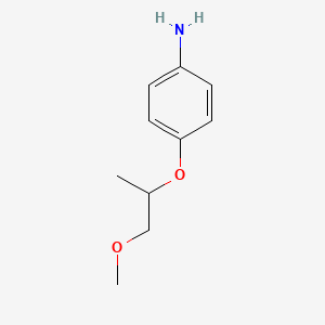 molecular formula C10H15NO2 B1310277 4-(2-甲氧基-1-甲基乙氧基)-苯胺 CAS No. 67191-18-8